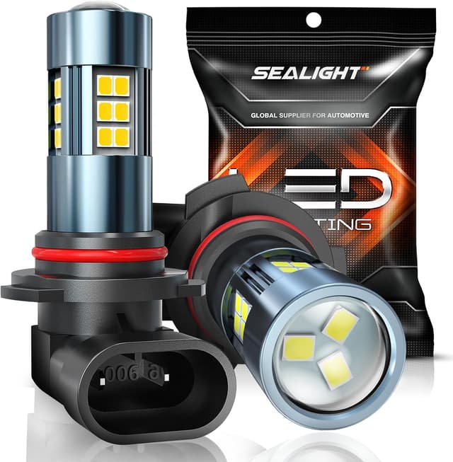 Detalle 2 de SEALIGHT H11 H16 H8 LED Fog Light Bulbs (or DRL) — 14,000 Lumens, 6500K, Pack of 2