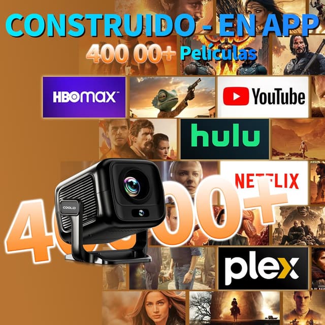 Thumbnail 3 de 📽️ Proyector 1080P Nativo WiFi 6 BT 5.4 Mini Portátil Autofoco