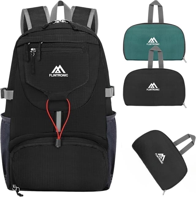 Detalle de flintronic Zaino pieghevole ultraleggero da trekking e ciclismo (20 litri) impermeabile