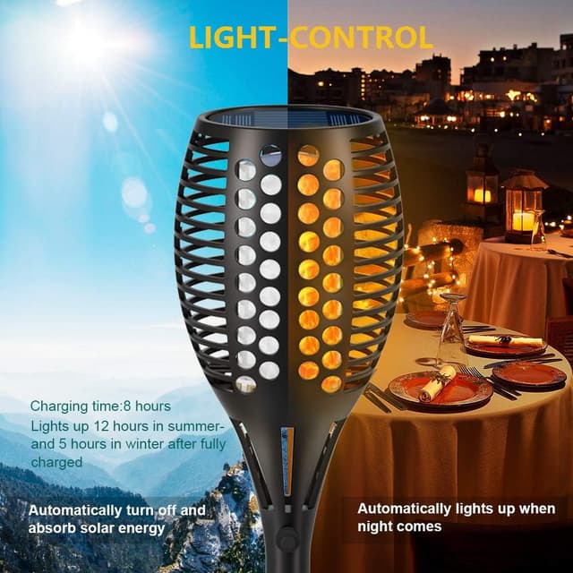 Detalle 2 de Aityvert Solar Torch Lights 43-inch 96LED