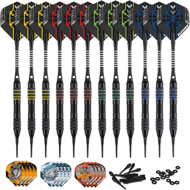 Imagen de BLESION Dartpfeile Kunststoffspitze 18 g Set en OfertitasTOP