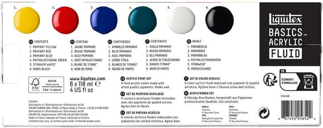 Thumbnail 5 de Liquitex Basics Fluid 12 couleurs, 118 ml