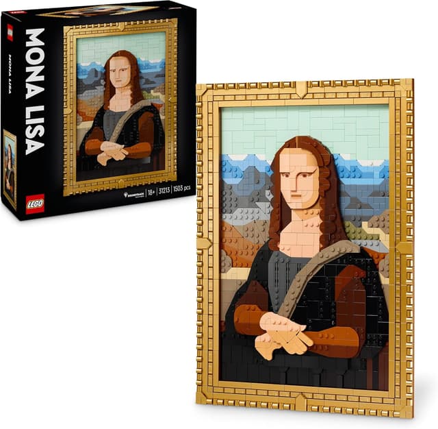 Detalle de LEGO Art Mona Lisa 31213 póster para colgar