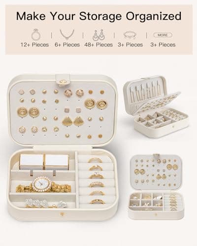 Detalle de Vlando Joyero de viaje 48 pendientes