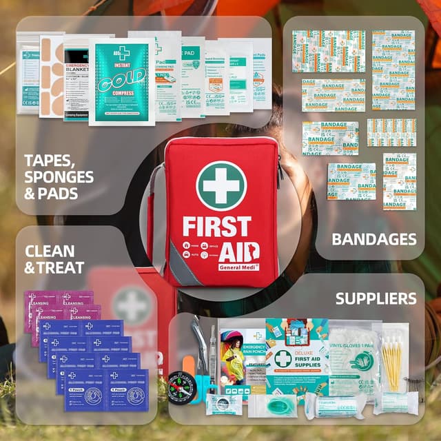 Thumbnail 4 de General Medi Compact 175-Piece First Aid Kit