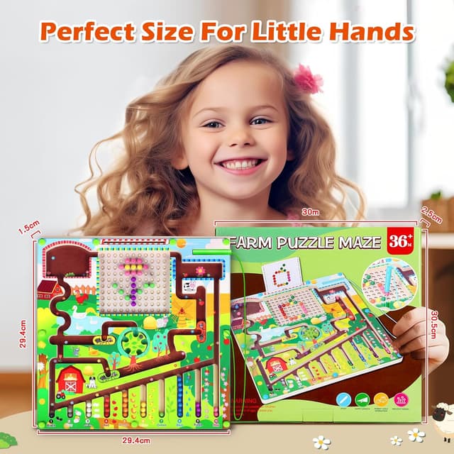 Thumbnail 6 de Montessori Magnet-Labyrinth ab 3 Jahren