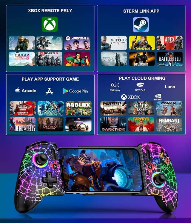 Thumbnail 6 de Dynamic Light Wireless Mobile Gaming Controller