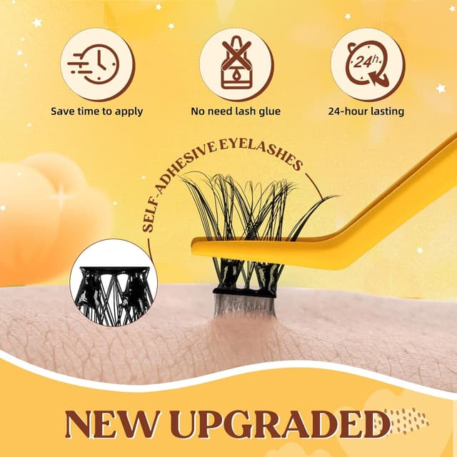 Detalle 2 de QUEWEL MJ01 Selbstklebende Wimpern 60 STK