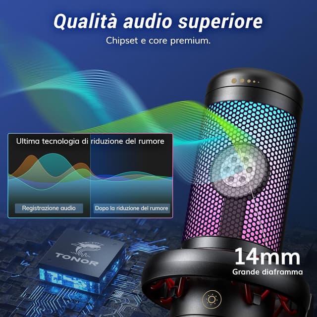 Thumbnail 2 de TONOR TC310+ microfono USB per gaming