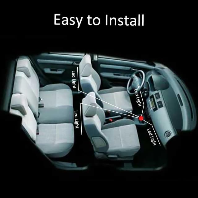 Thumbnail 5 de Bawoo 48 Streifen Innenbeleuchtung LED