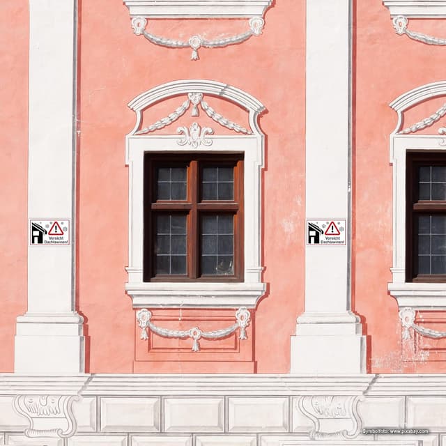 Detalle 1 de STROBO Dachlawinen Schild 20 x 30 cm 🚧