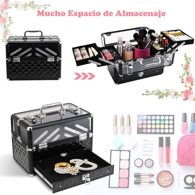 Thumbnail 4 de HOMCOM Maletín Organizador de Maquillaje