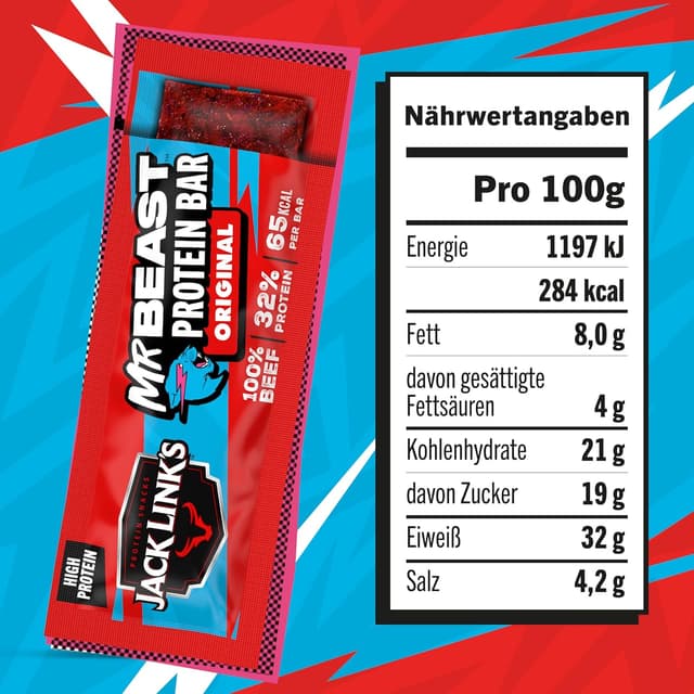 Thumbnail 1 de Jack Link's Protein Bar 22,5 g barres protéinées 🥩