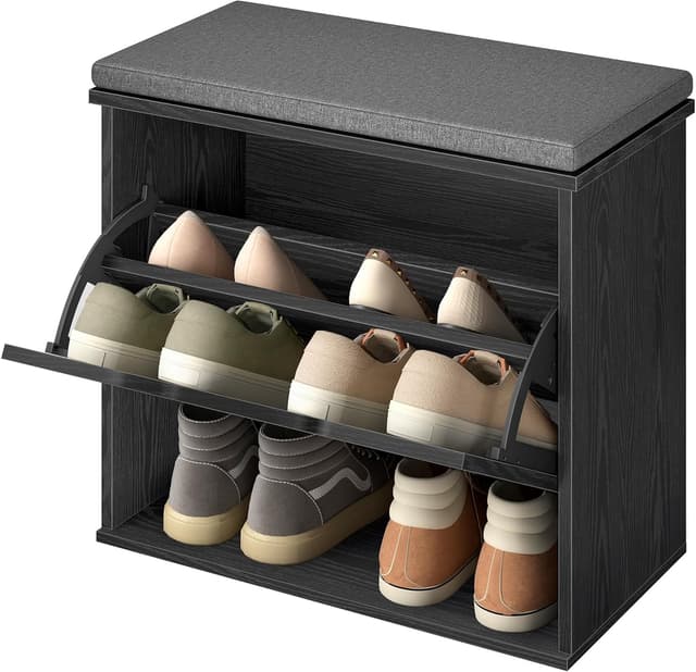 Detalle de VASAGLE LSB121BE01 panchina scarpiera 136 kg