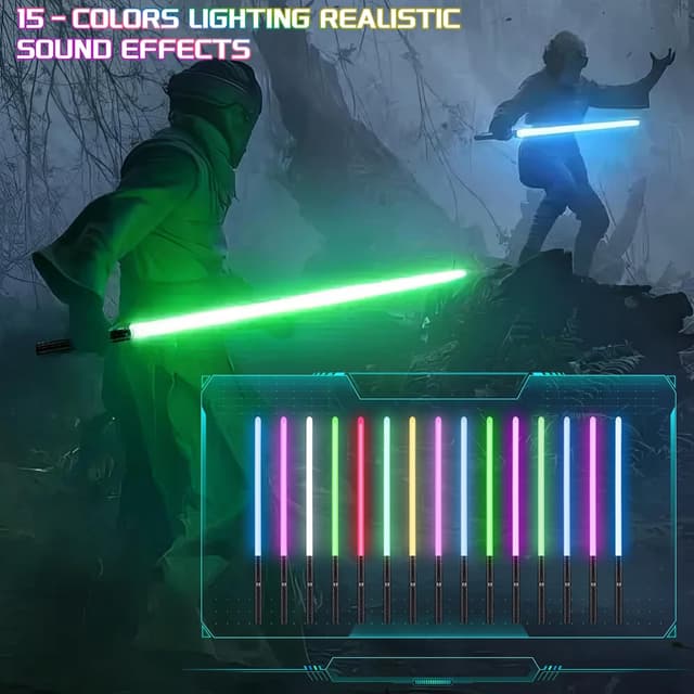 Thumbnail 3 de Yumuwind Light Sabers Adult 78.5cm 2‑Pack RGB