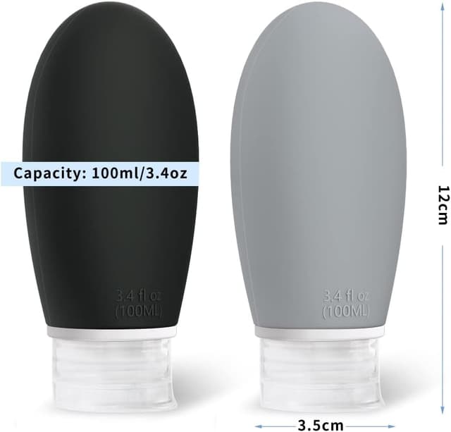 Detalle 2 de Opret 100ml silicone travel bottles 4-pack