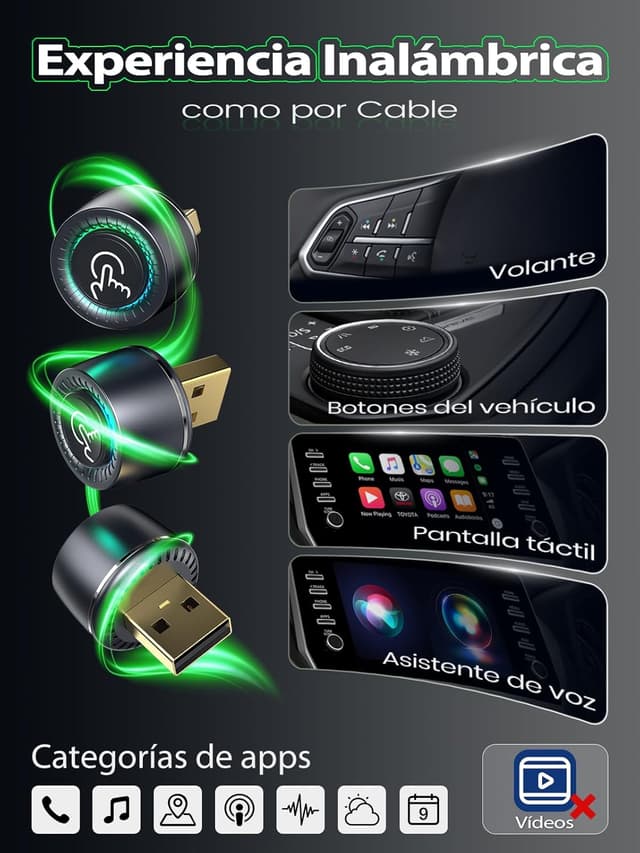 Thumbnail 6 de PTGTO Adaptador CarPlay Inalámbrico 2026
