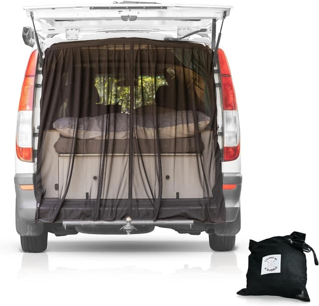 Detalle 2 de Living in a Bubble Insektennetz für Seitentür – passend für Mercedes Sprinter, Opel Movano, Ford Transit & Fiat Ducato