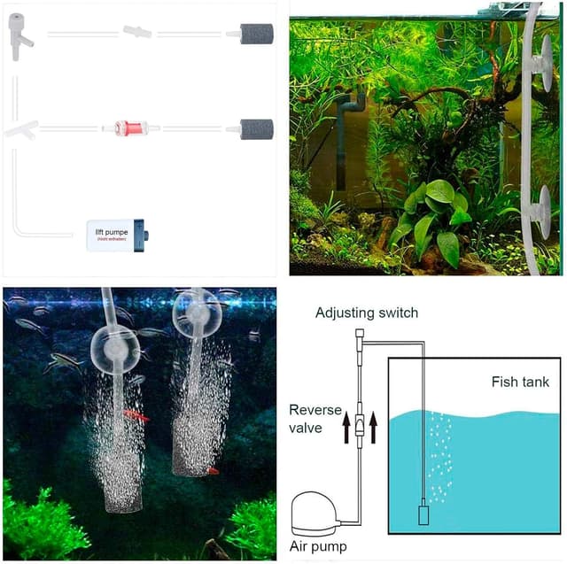 Detalle de Air Luftpumpe Zubehör 8 m Schlauch für Aquarium