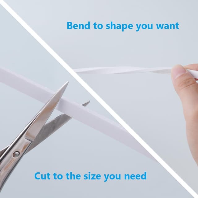 Detalle de flintronic Nastro autoadesivo in schiuma 6x1,5 mm, 10 m (bianco) per guarnizioni porte e finestre