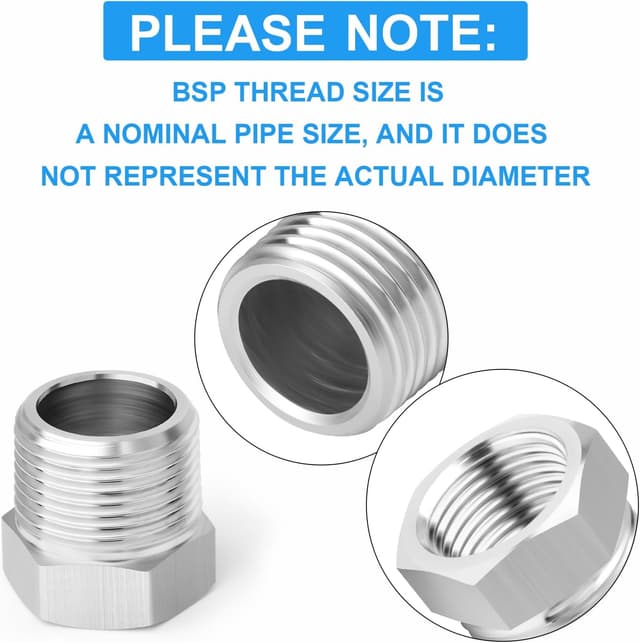 Detalle de 304 Edelstahl Reduzierhülse 1 1/2 auf 3/4