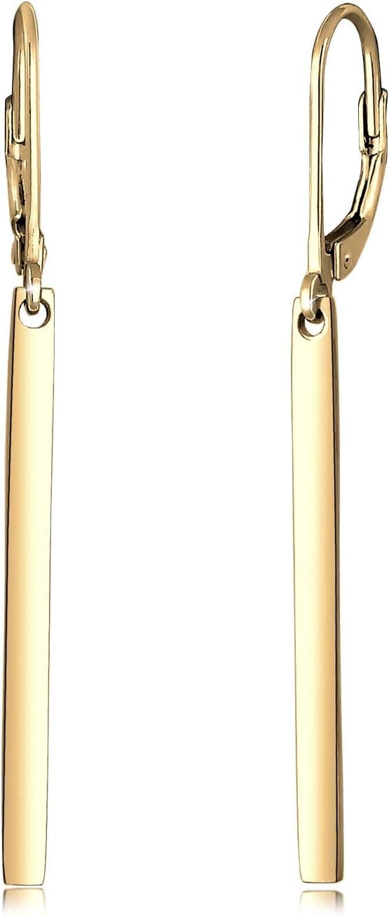 Detalle de Elli Ohrhänger für Damen im Geo-Look, 925 Sterling Silber – Basic Trend Blogger