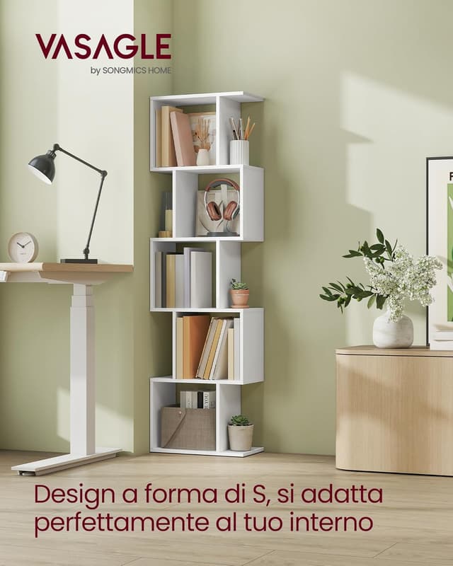 Detalle 2 de VASAGLE scaffale 5 ripiani 159 cm