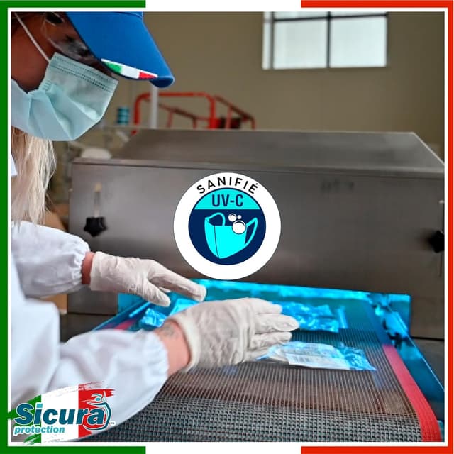 Thumbnail 2 de Masques FFP2 SICURA 50 pièces BFE ≥99%