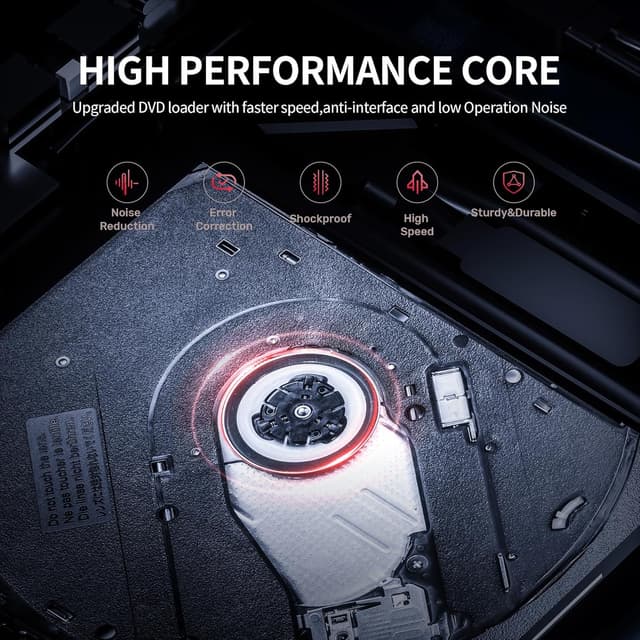 Thumbnail 6 de UNITEK externes CD-/DVD-Laufwerk USB 3.0 Typ-C mit SD/TF-Kartenleser