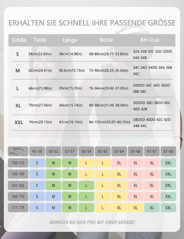 Detalle de BAYDI Nudi Sport BH Damen ohne Bügel – Nudi Crop-Top für Yoga, Fitness & Alltag