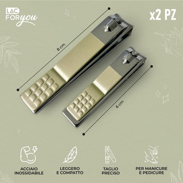 Detalle 2 de LAC FOR YOU Kit Tagliaunghie 2 pezzi ✂