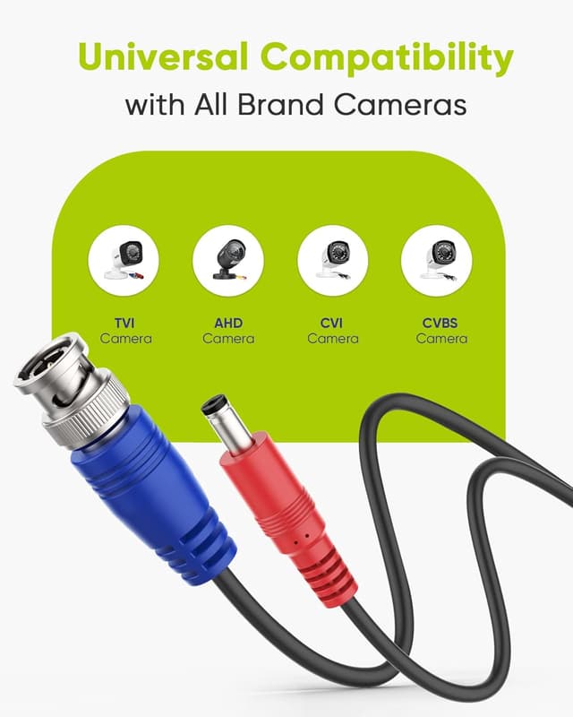 Thumbnail 5 de SANNCE Special Design 30M BNC CCTV Cable