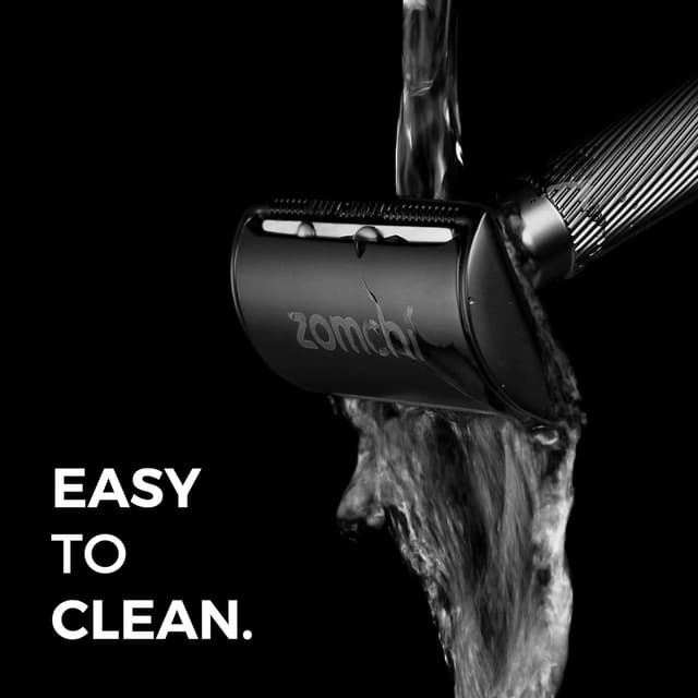 Detalle de ZOMCHI Rasoir de sécurité noir mat (version 2.0) avec 10 lames