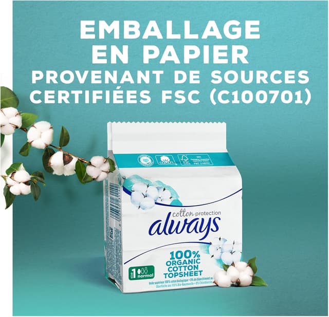 Thumbnail 4 de Always Cotton Protection Night X16 serviettes