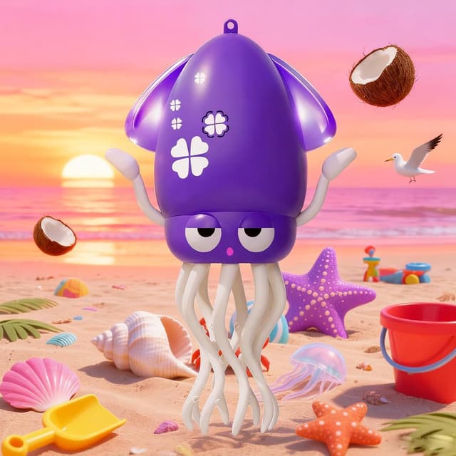 Detalle de SWTOIPIG Polpo interattivo danzante con LED, musica e sensori a evitamento ostacoli (da mettere a pancia in giù)