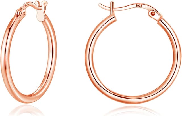 Detalle de Loutade 925 Sterling Silber Creolen-Set (3 Paare) – hypoallergene Knorpel-Creolen, 13/16/20 mm, unisex