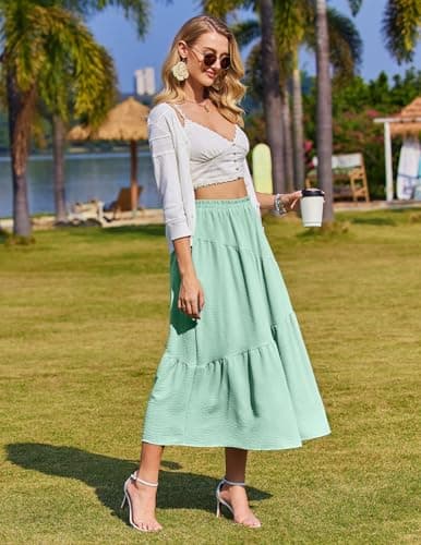 Thumbnail 2 de Zeagoo Jupe longue élégante avec poches ⚙