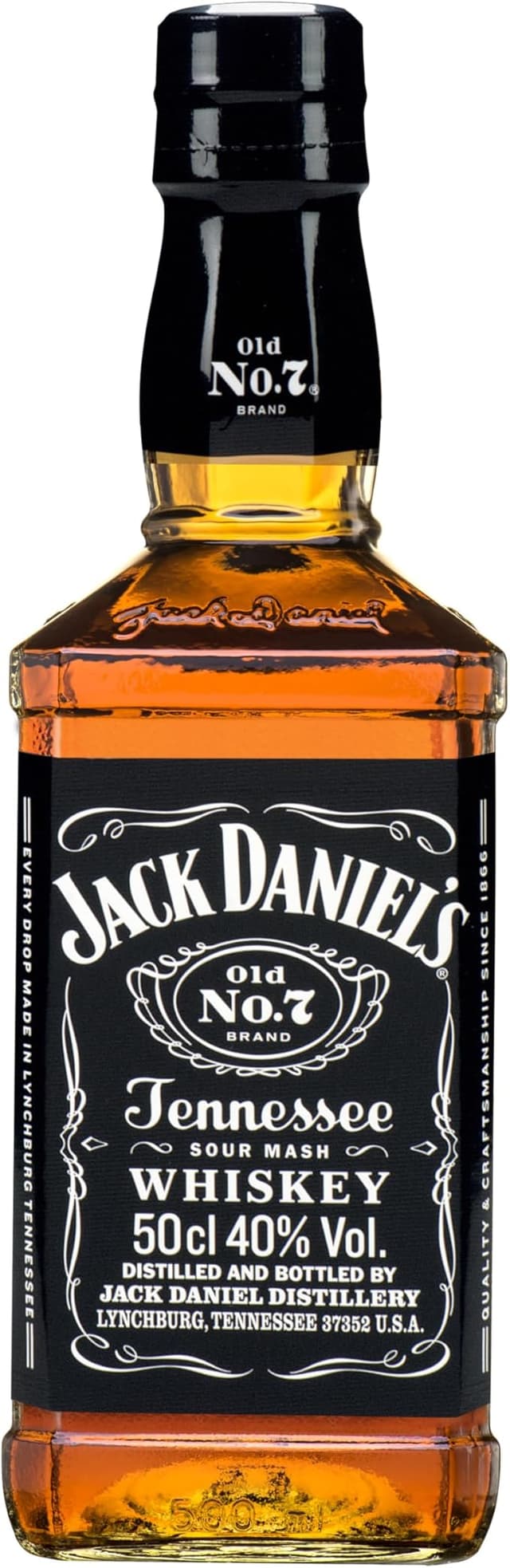 Imagen de Jack Daniel's Tennessee Whiskey 50cl en cristal 🥃 en OfertitasTOP