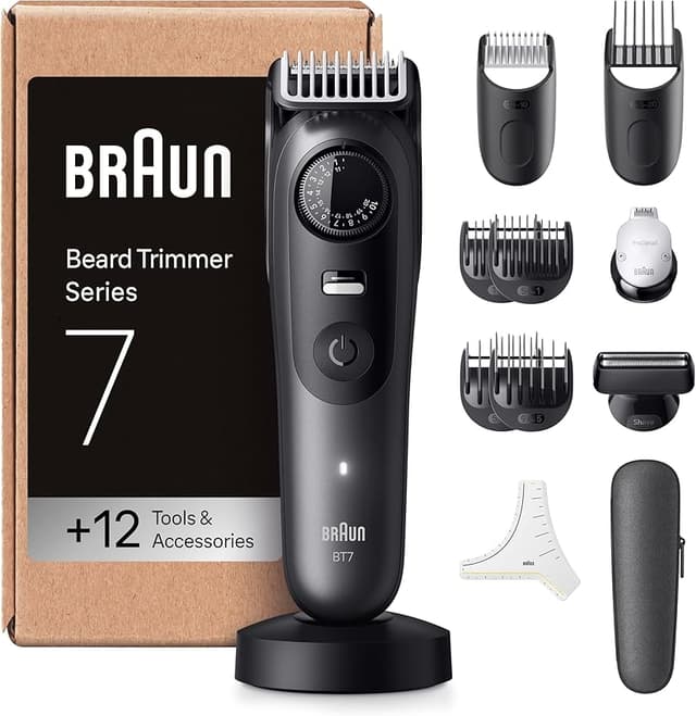 Imagen de Braun Recortadora Series 7 BT7545 🌟 12 Accesorios, Resistente al Agua en OfertitasTOP