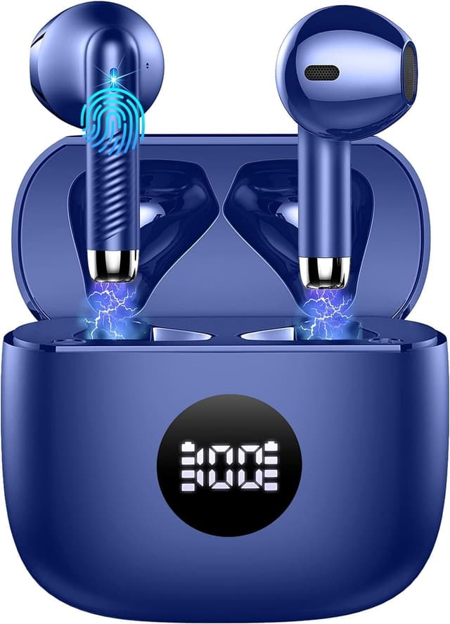 Detalle de Cuffie Bluetooth Auricolari Bluetooth 5.4 con ANC ENC, 4 microfoni e fino a 40 ore (IP7)