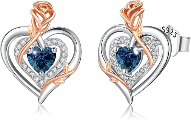 Thumbnail 6 de LAVUMO Pendientes 925 Rosa Corazón