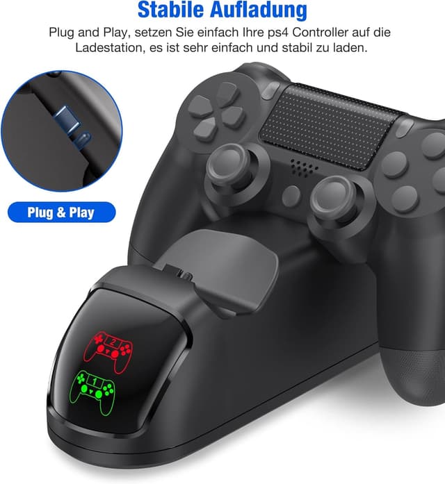 Detalle de PS4-Ladestation für Controller mit Schnellladen