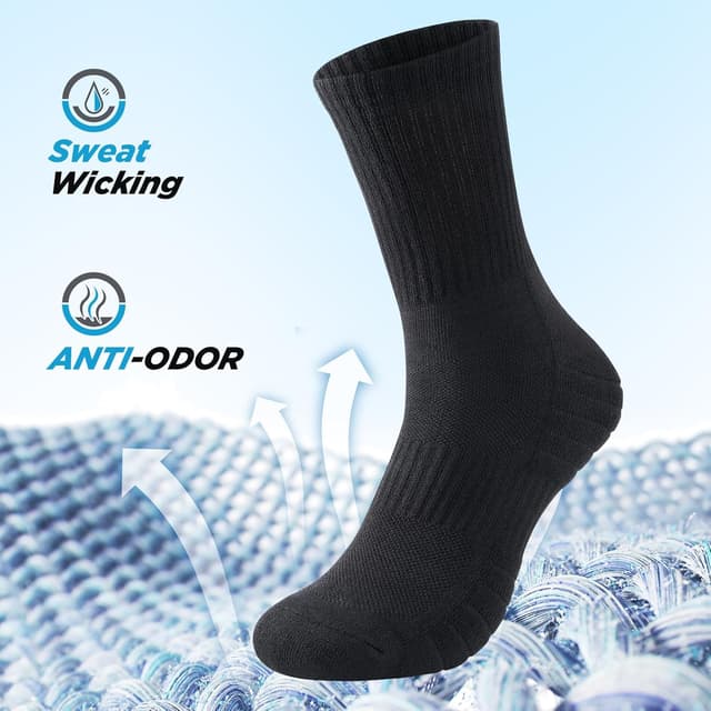 Detalle de TANSTC Mens Crew Socks 6 Pairs