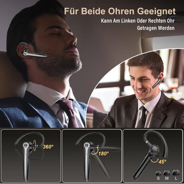 Thumbnail 4 de Bluetooth Headset V5.4 mit 25h Sprechzeit
