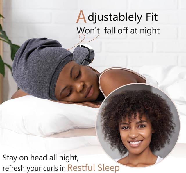 Thumbnail 1 de NICPOO Silk Sleep Bonnet 2-Pack