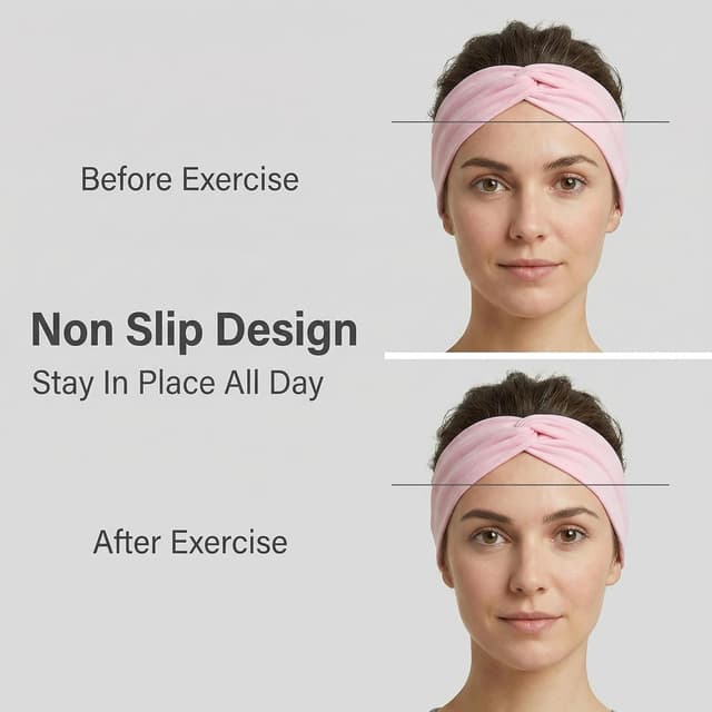 Thumbnail 4 de Stretchy Sport Headbands 12-pack for Women