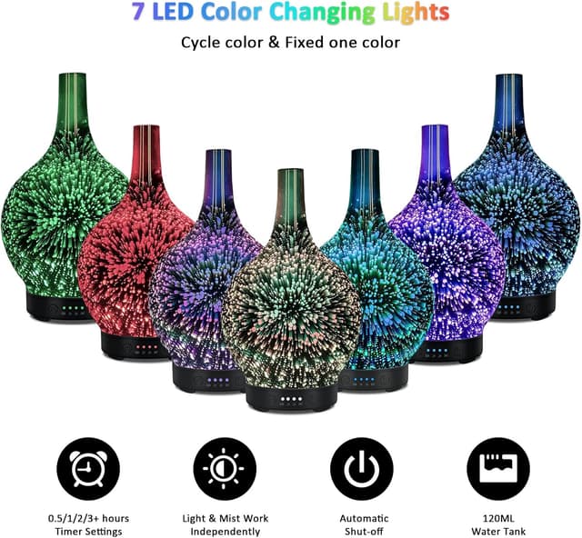 Detalle de Essential Oil Diffuser 120ml Glass