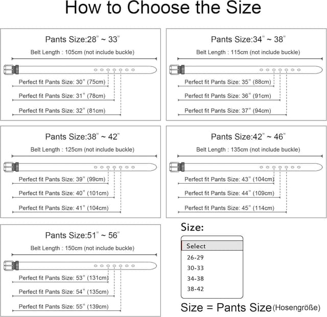 Thumbnail 5 de DOVAVA soft genuine leather belt for men with anti-scratch buckle