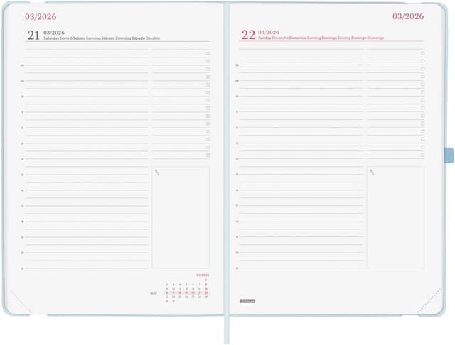Detalle 2 de Finocam Agenda 2026 1 Día Página