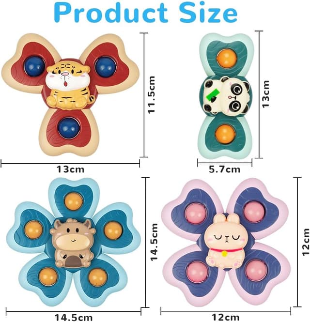 Detalle 2 de Vicloon Giocattolo a Ventosa 4pcs sensoriale